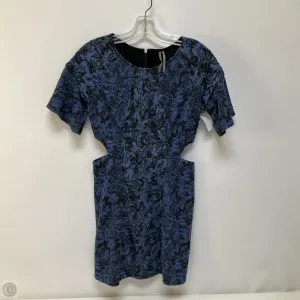 Dress Casual Short By Anthropologie In Black & Blue, Size: 2