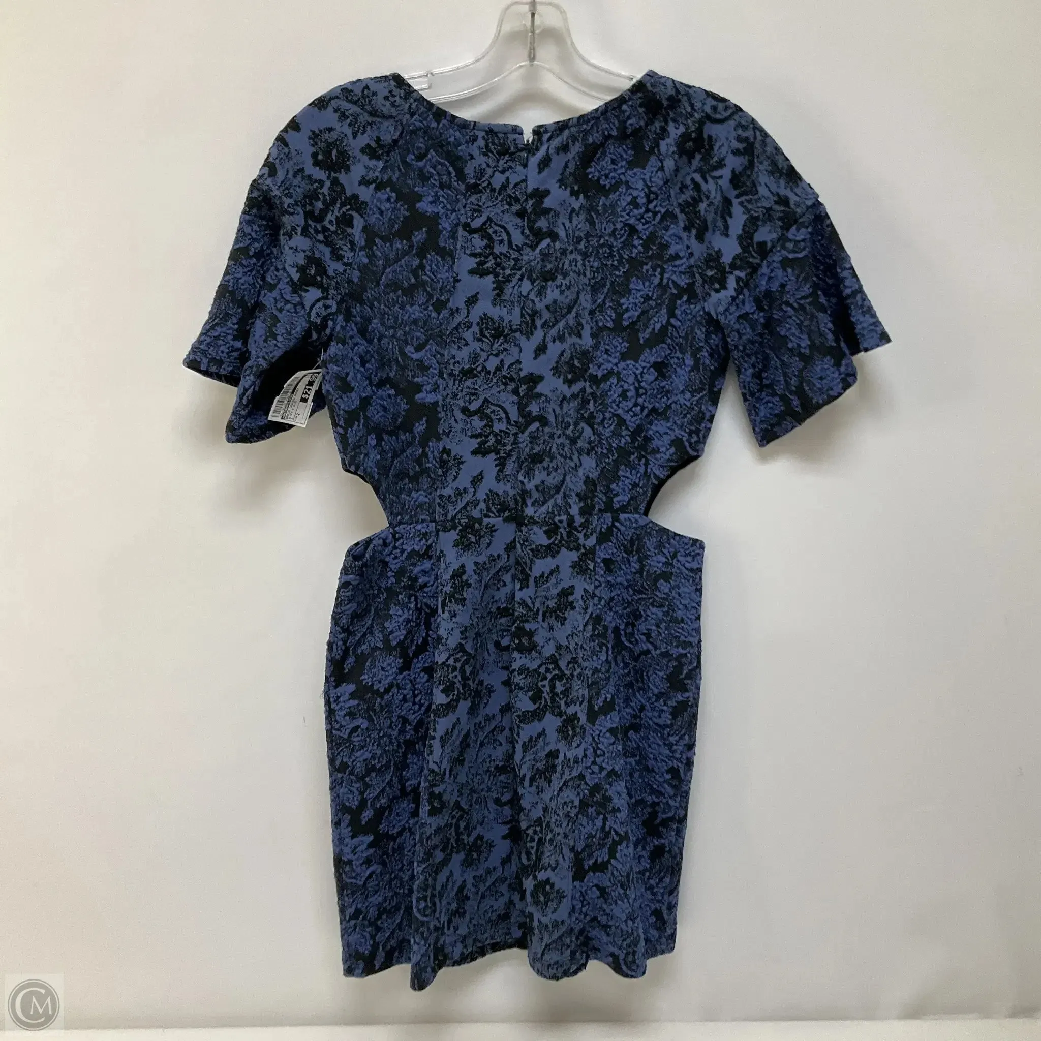 Dress Casual Short By Anthropologie In Black & Blue, Size: 2