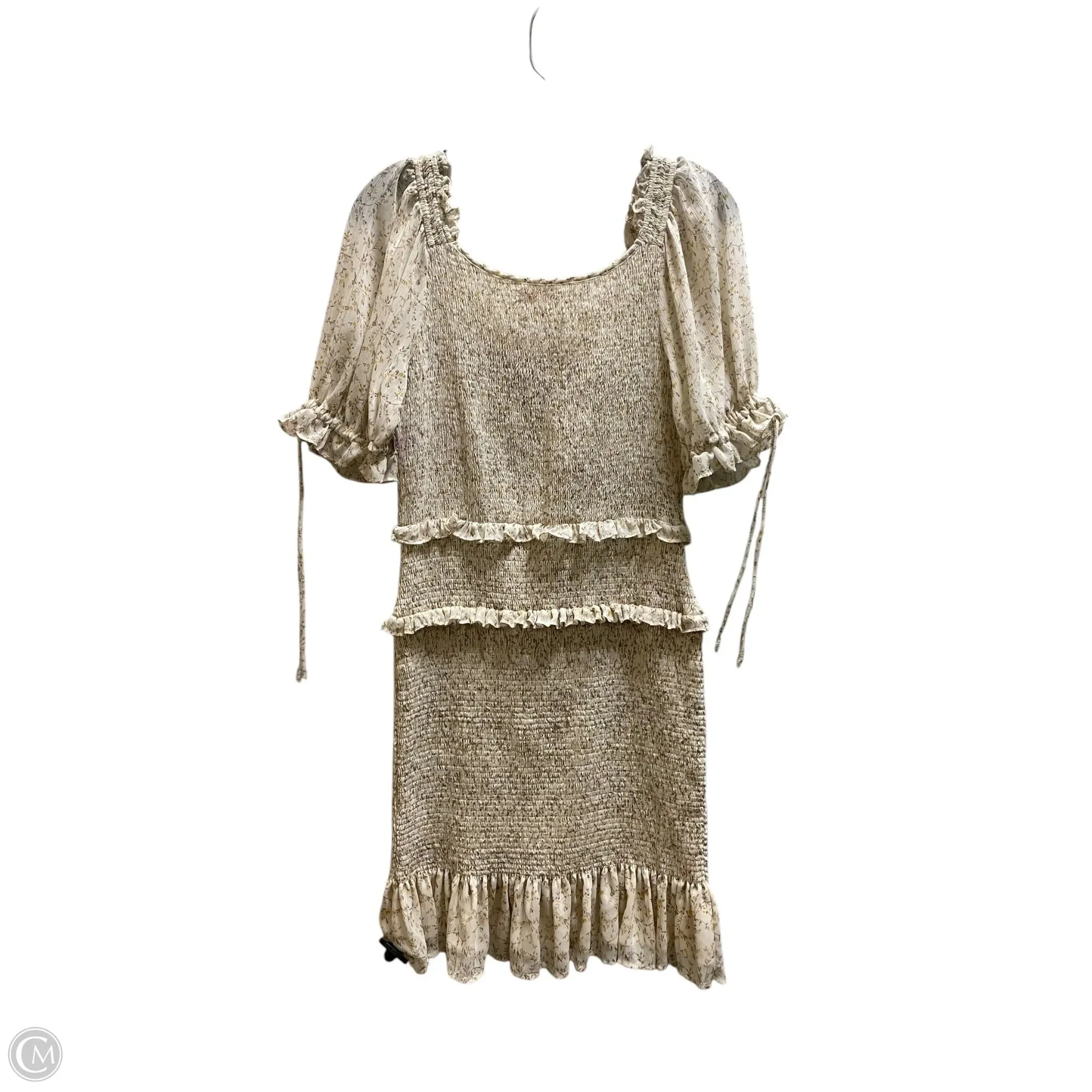 Dress Casual Short By Skies Are Blue In Tan, Size: M