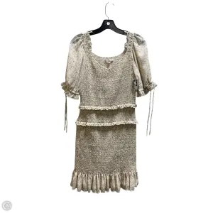 Dress Casual Short By Skies Are Blue In Tan, Size: M