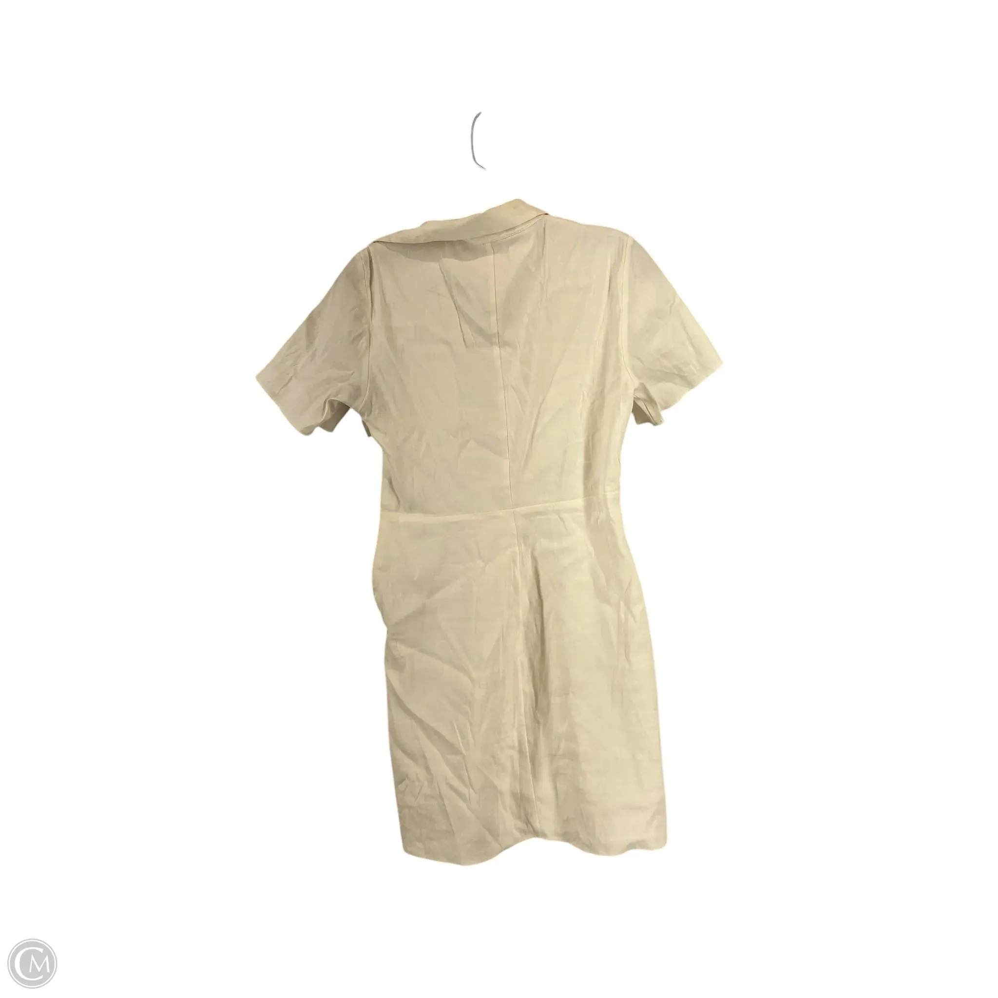 Dress Casual Short By Zara In Ivory, Size: M
