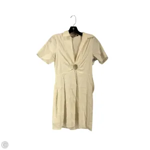 Dress Casual Short By Zara In Ivory, Size: M