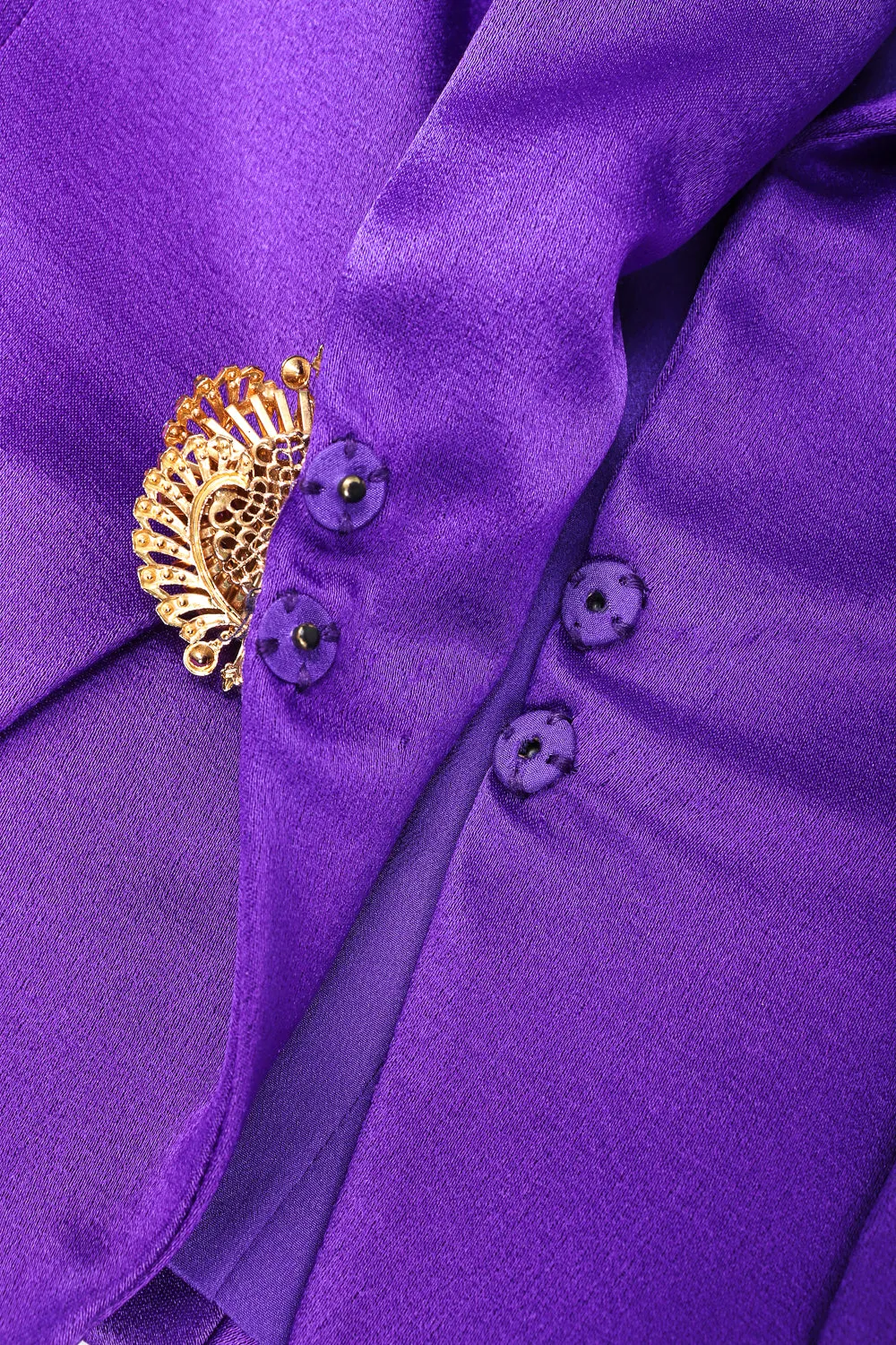 Electric Satin Jacket & Skirt Power Suit