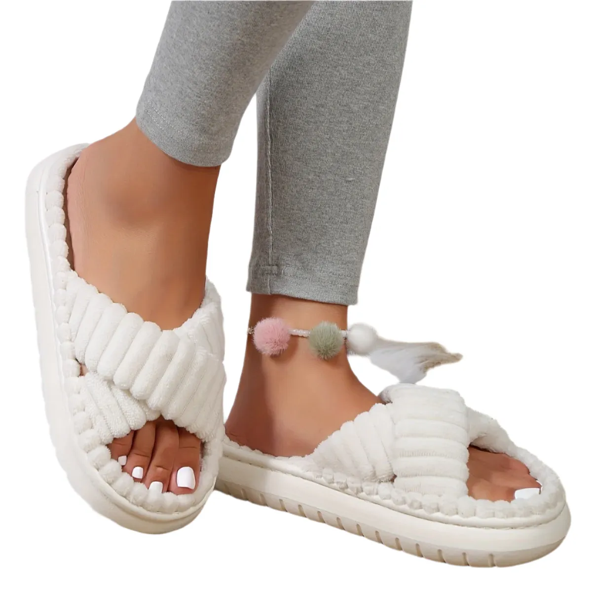 Elena – Plushie Soft Plush Home Slippers for Women