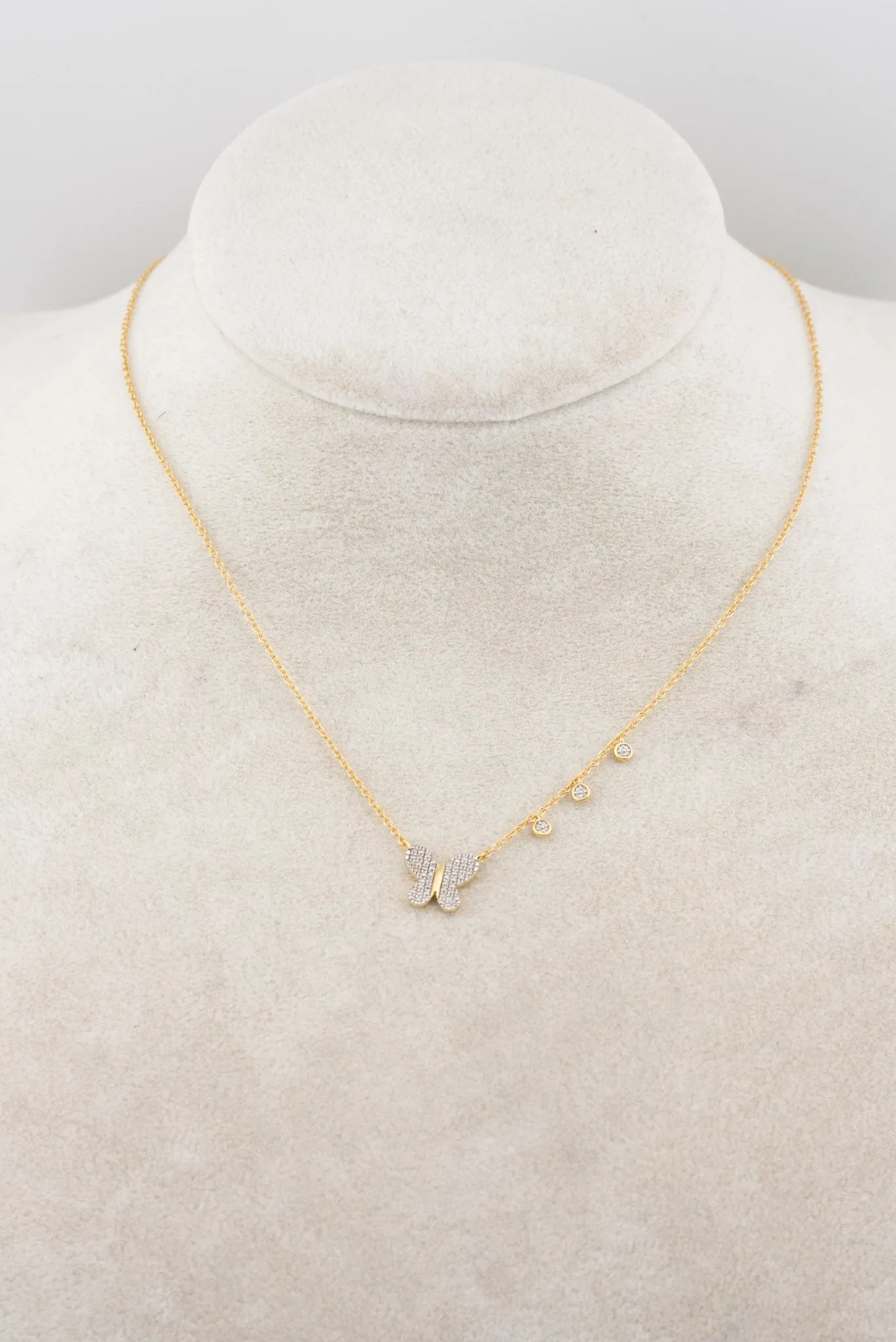 ELLA STEIN Gold/Sterling Butterfly Necklace
