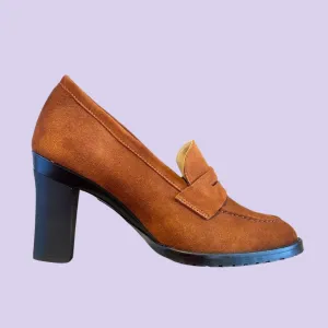 Emma Tobacco Nubuck Loafer