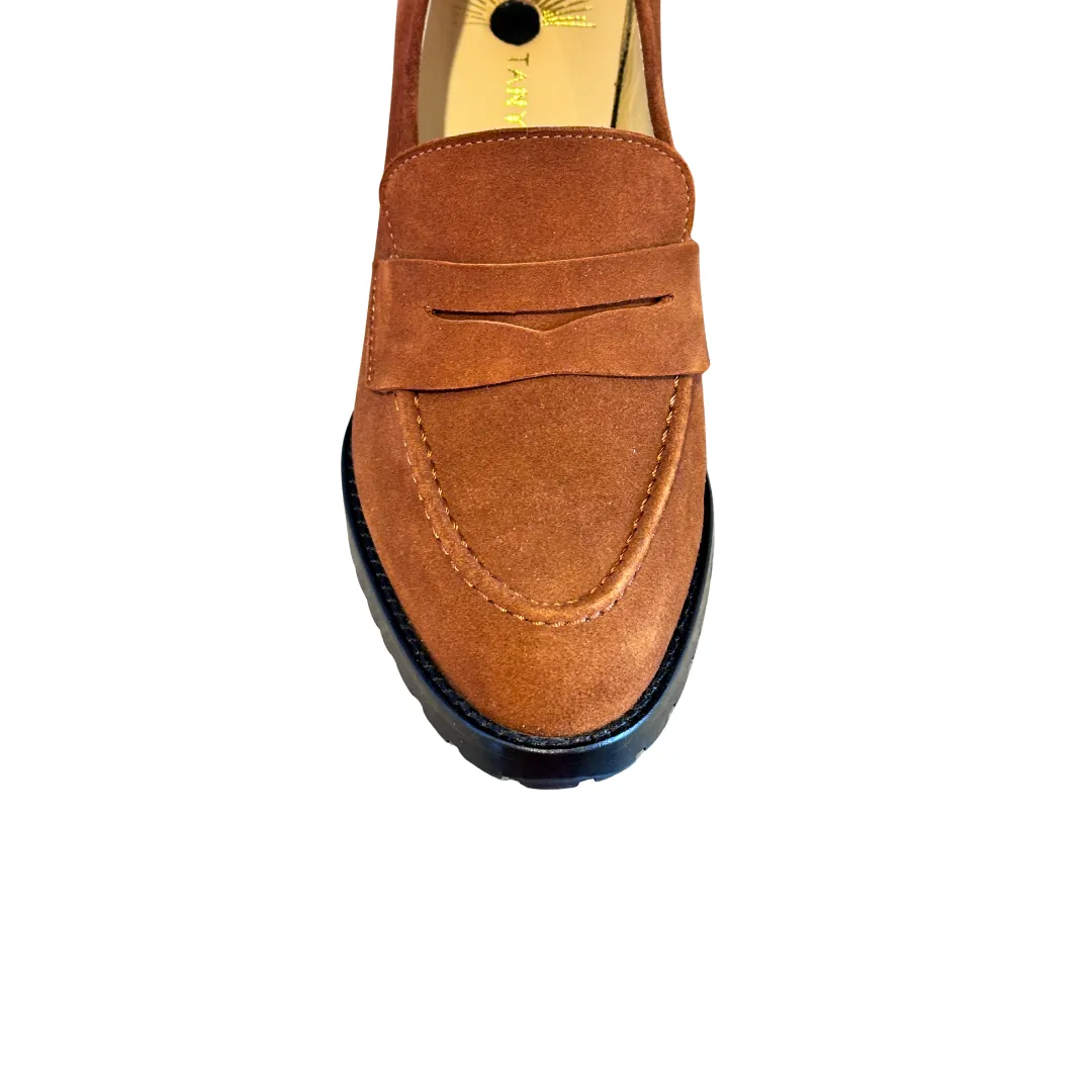 Emma Tobacco Nubuck Loafer
