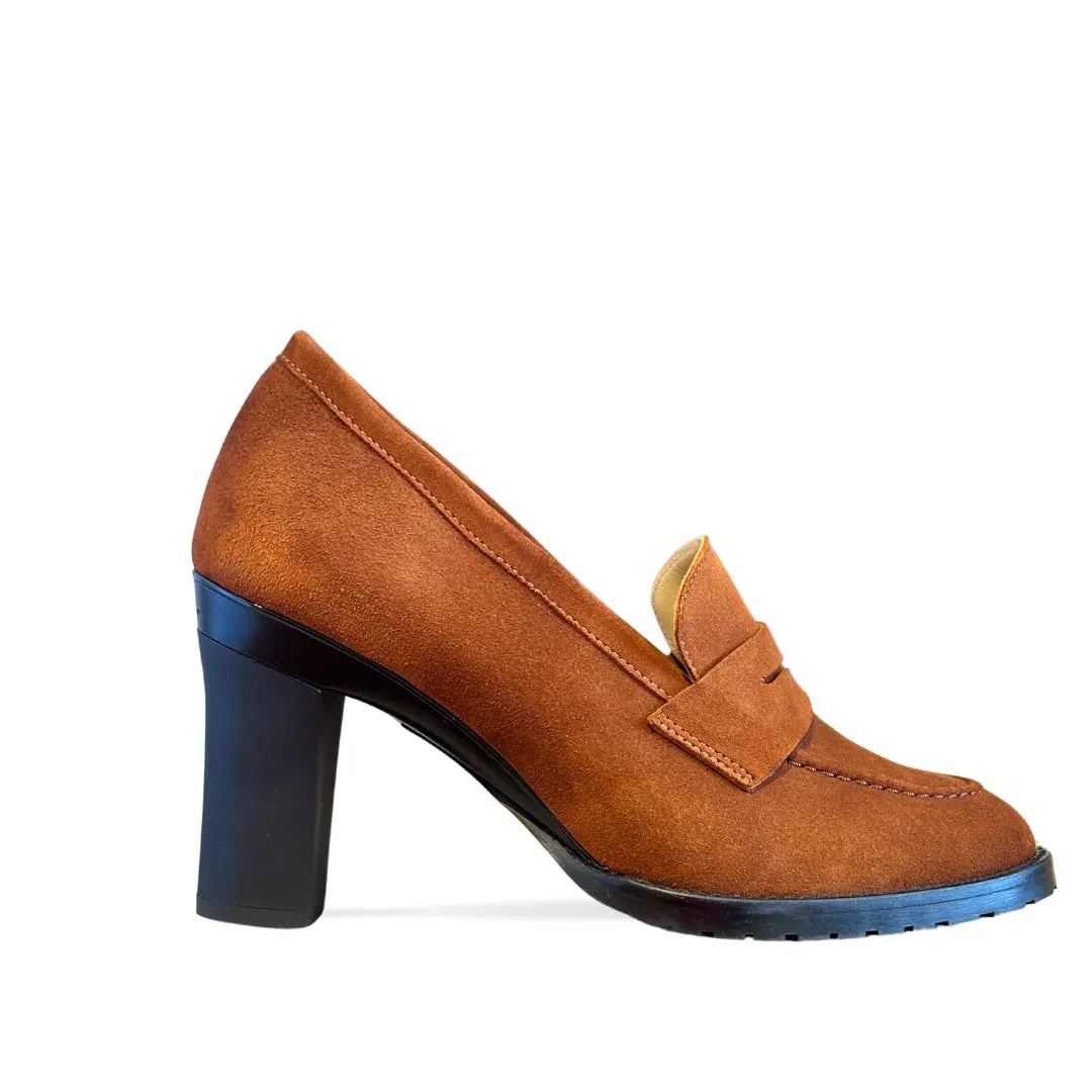 Emma Tobacco Nubuck Loafer
