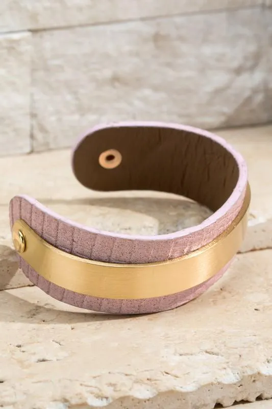 Faux Leather Cuff Bracelet -- 3 Colors!