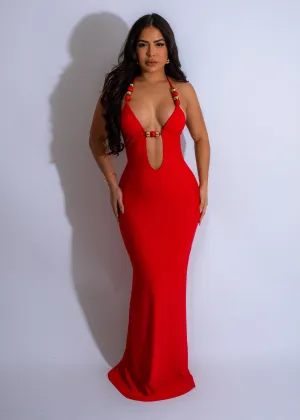 Feeling Cute Maxi Dress Red