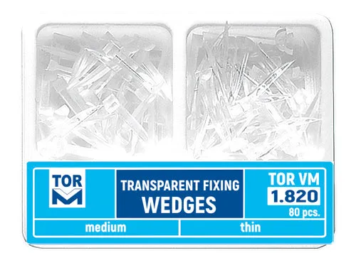 Fixing Transparent Plastic Wedges 80pcs