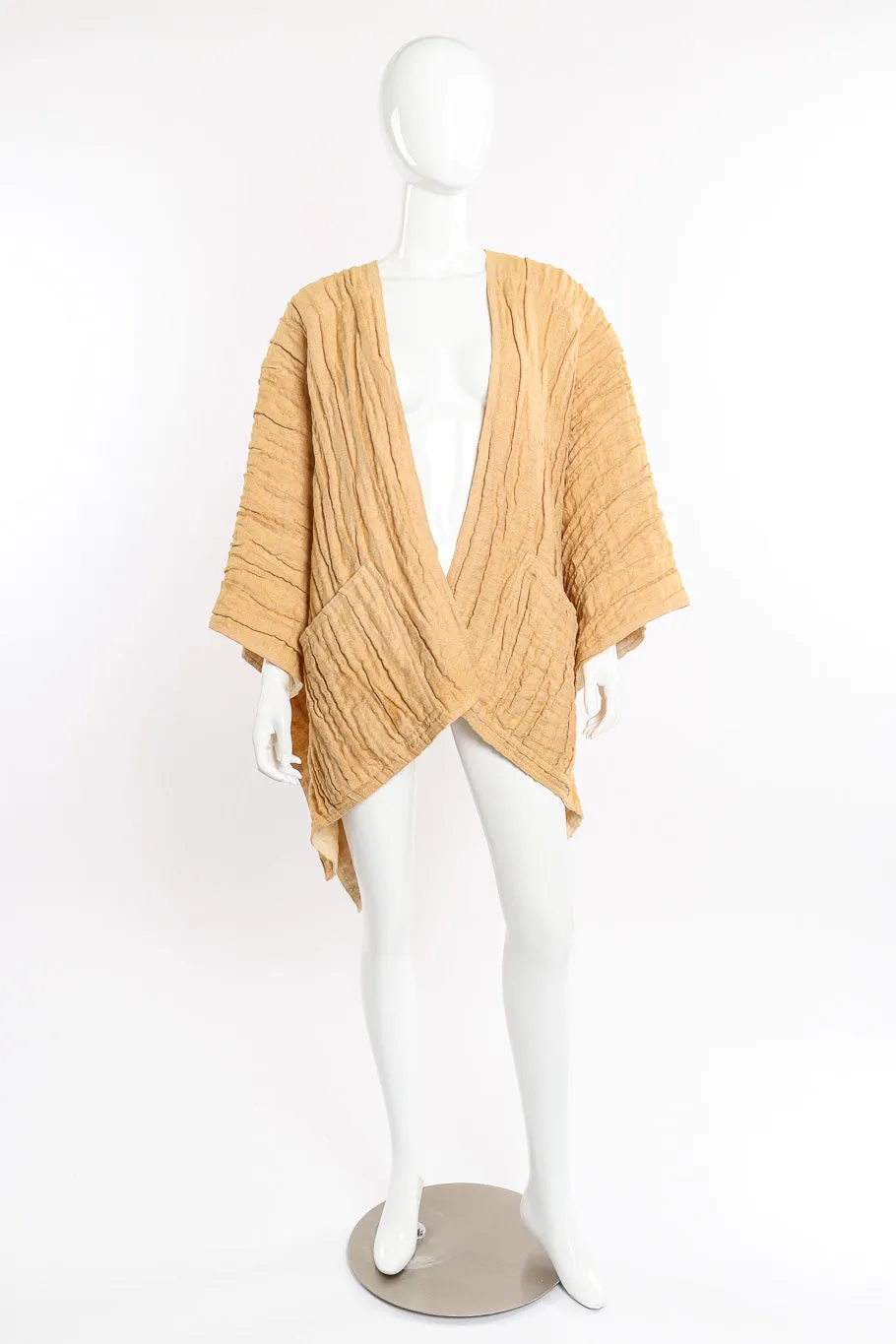Flax Linen Pleated Kimono