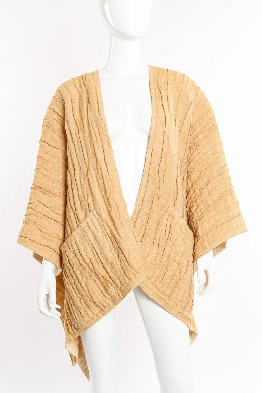 Flax Linen Pleated Kimono