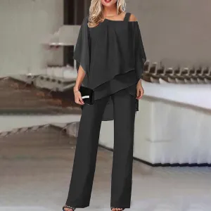Flowy Aura™ | Women's Cold Shoulder Jumpsuit | Lightweight Fabric, Stylish Design & Comfortable Fit