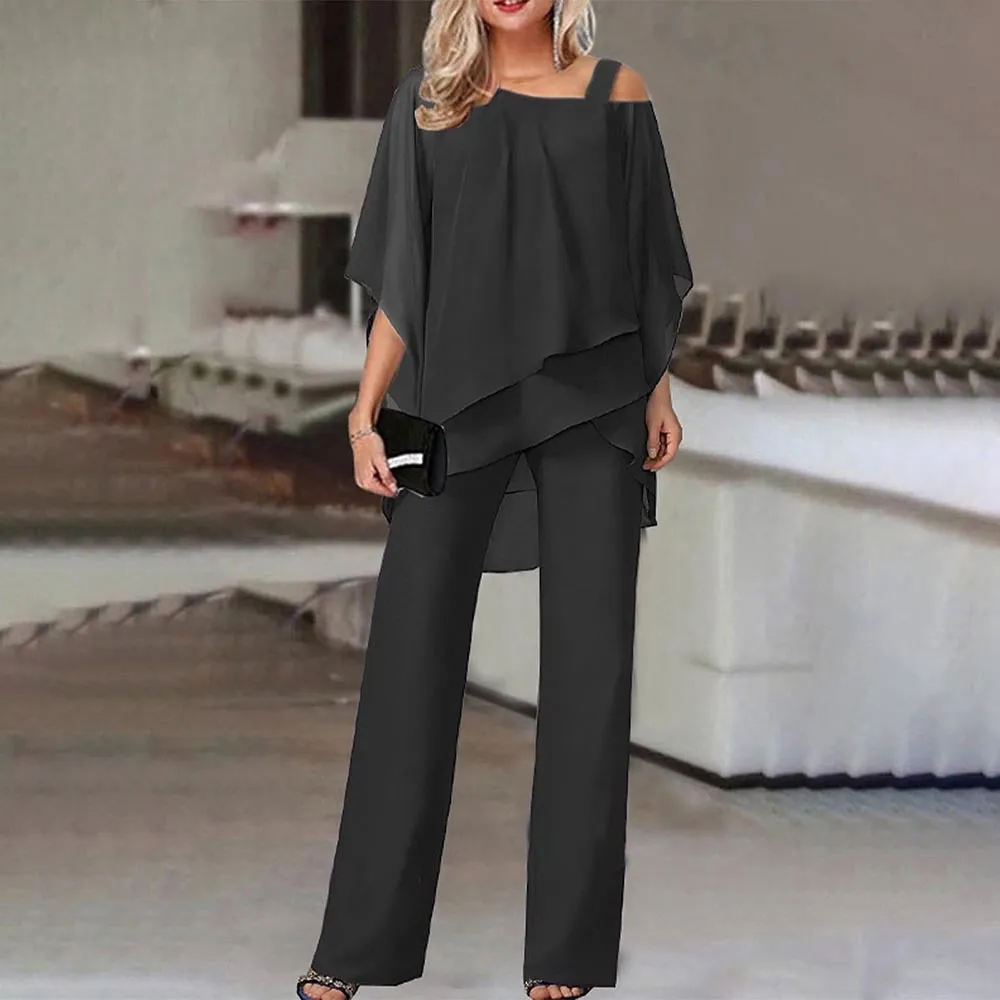 Flowy Aura™ | Women's Cold Shoulder Jumpsuit | Lightweight Fabric, Stylish Design & Comfortable Fit