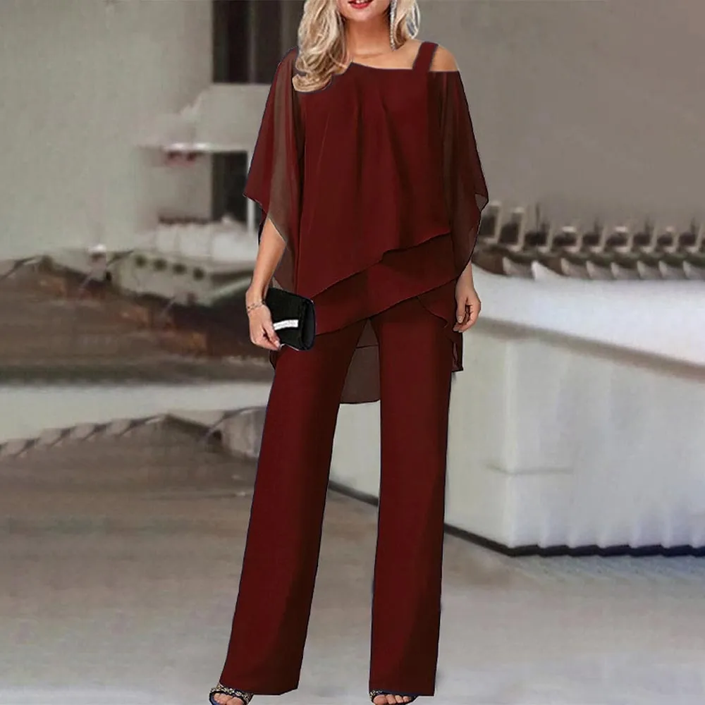 Flowy Aura™ | Women's Cold Shoulder Jumpsuit | Lightweight Fabric, Stylish Design & Comfortable Fit
