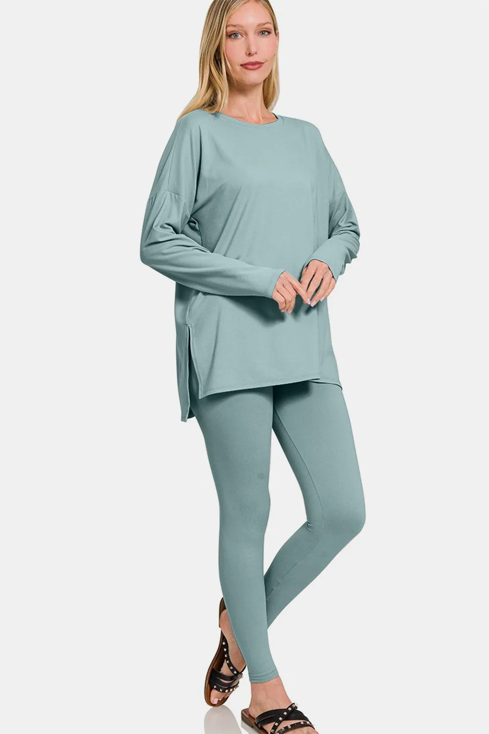 Full Size Leggings Lounge Set