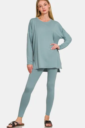 Full Size Leggings Lounge Set