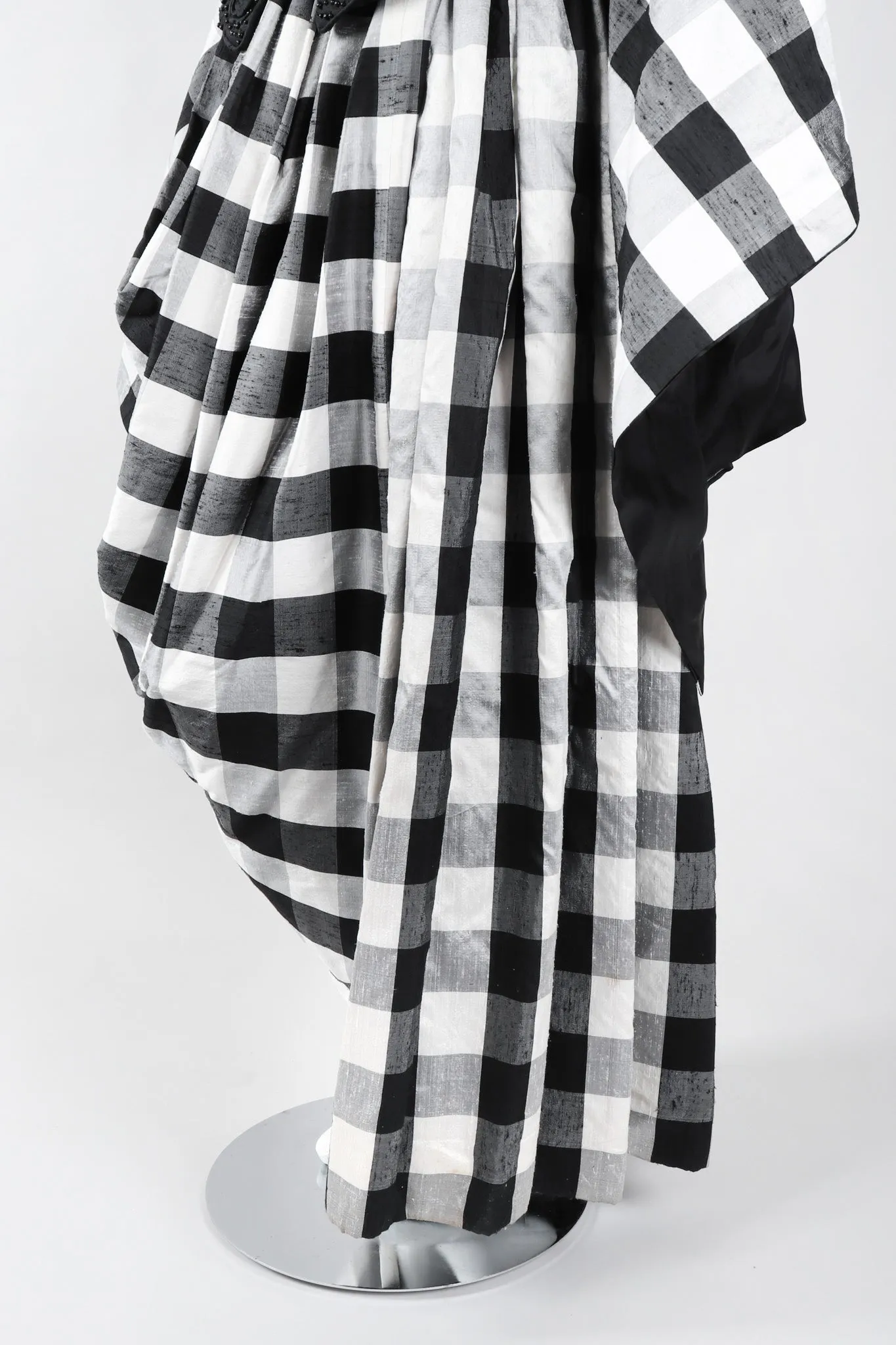 Gingham Bustier Ball Gown