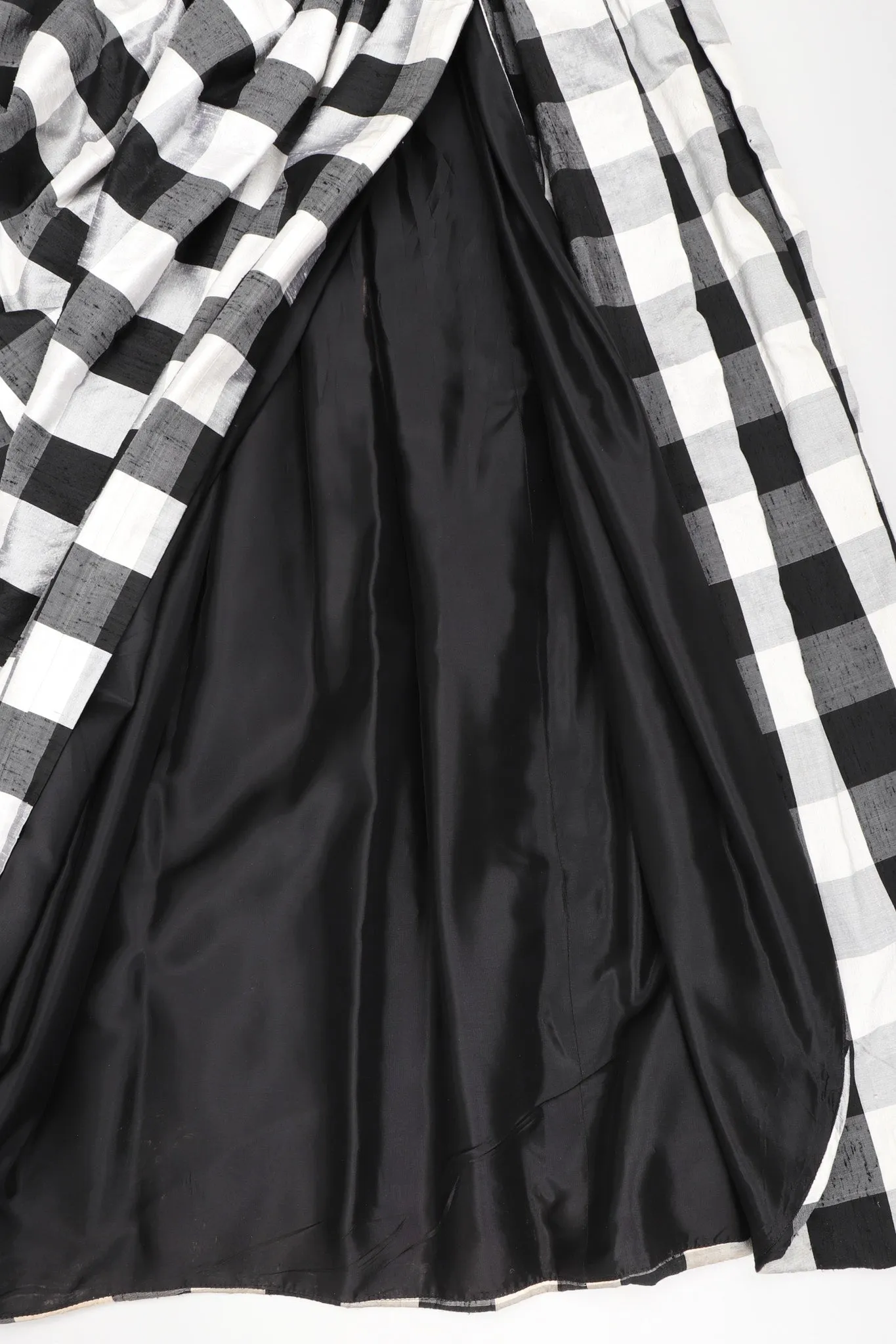 Gingham Bustier Ball Gown