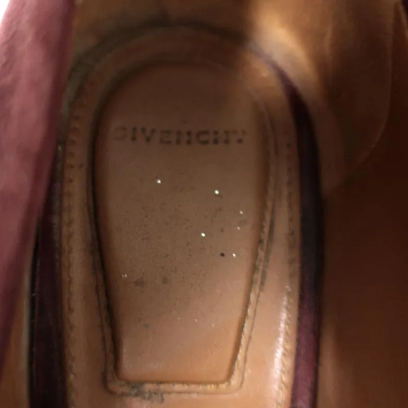 Givenchy Pointed Toe Pumps Burgundy Suede Size 37