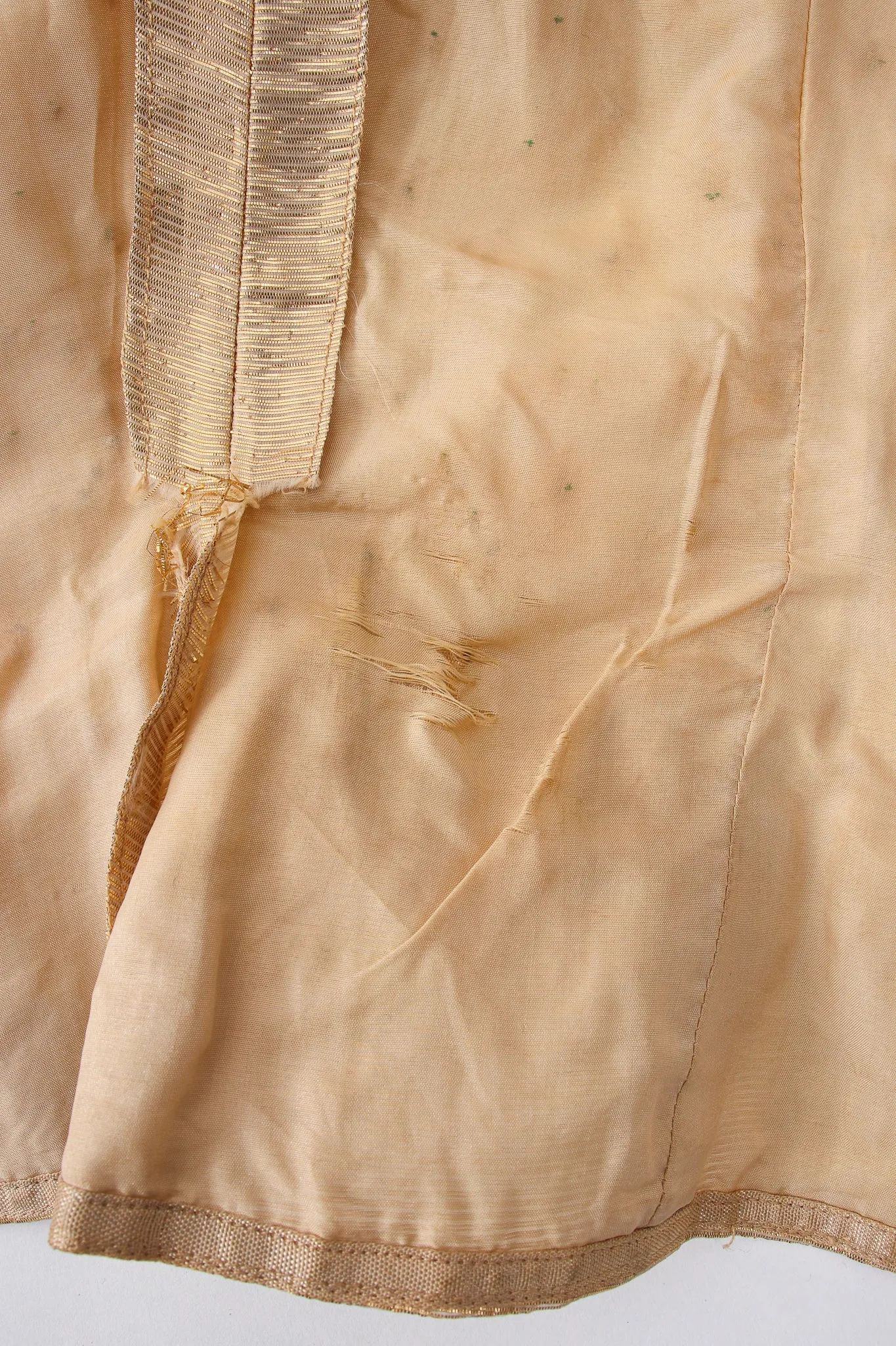 Gold Lamé Top & Pleated Palazzo Pant Set