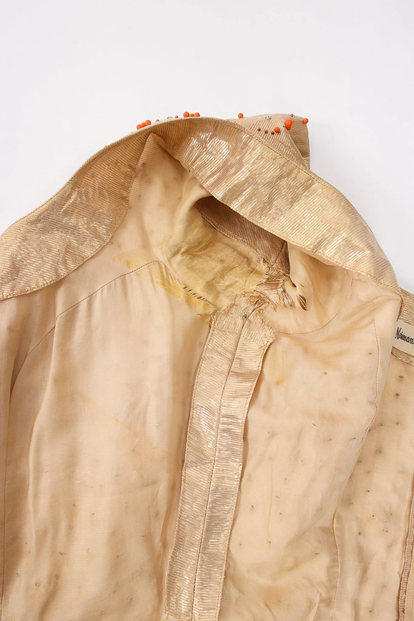 Gold Lamé Top & Pleated Palazzo Pant Set