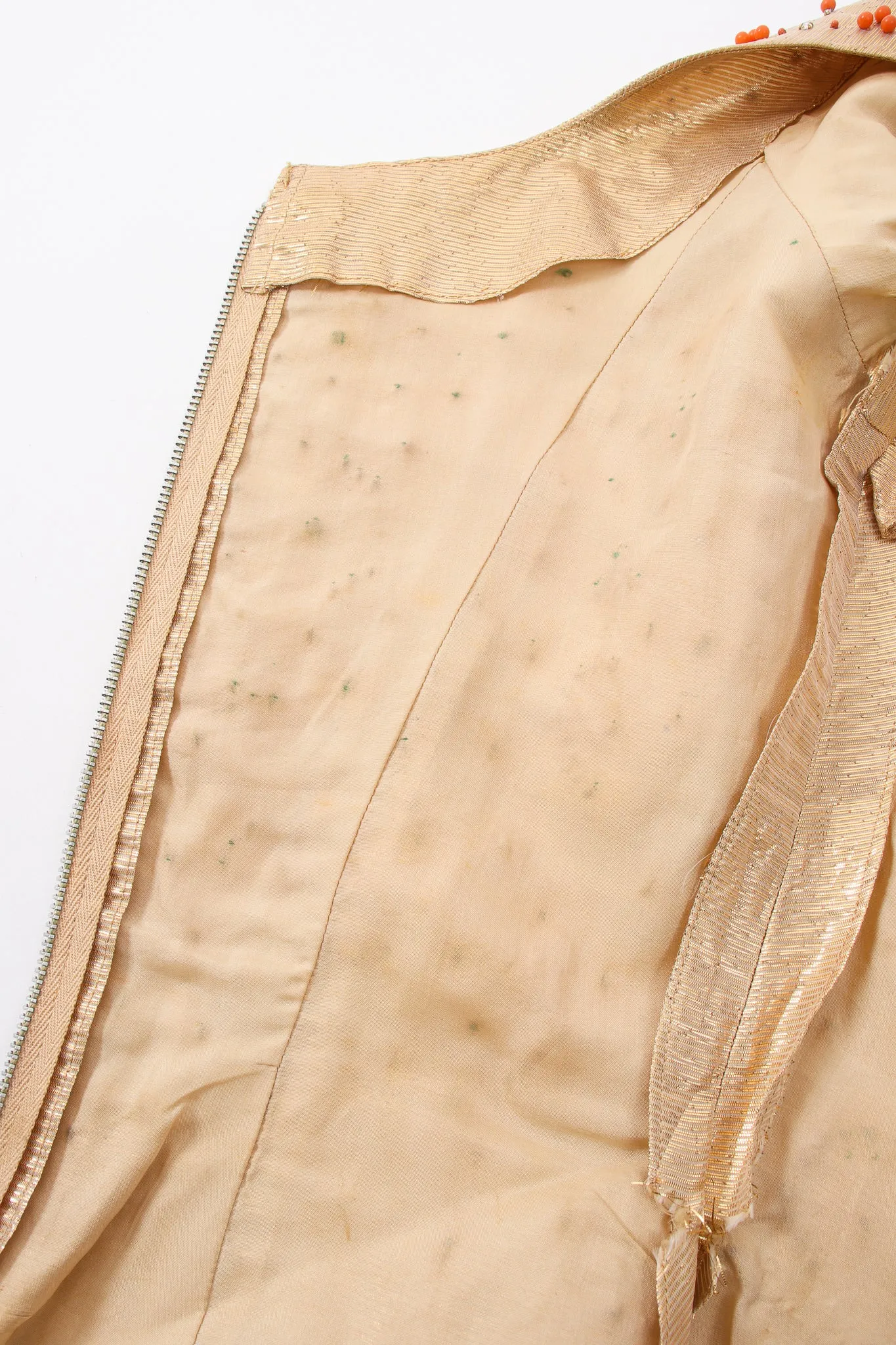 Gold Lamé Top & Pleated Palazzo Pant Set