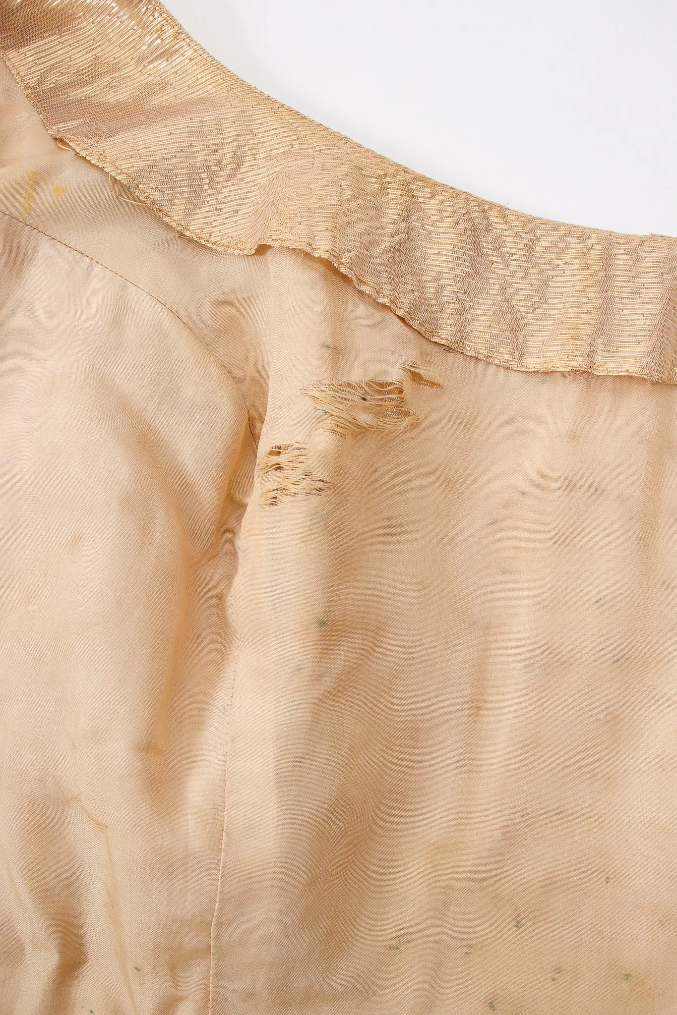 Gold Lamé Top & Pleated Palazzo Pant Set