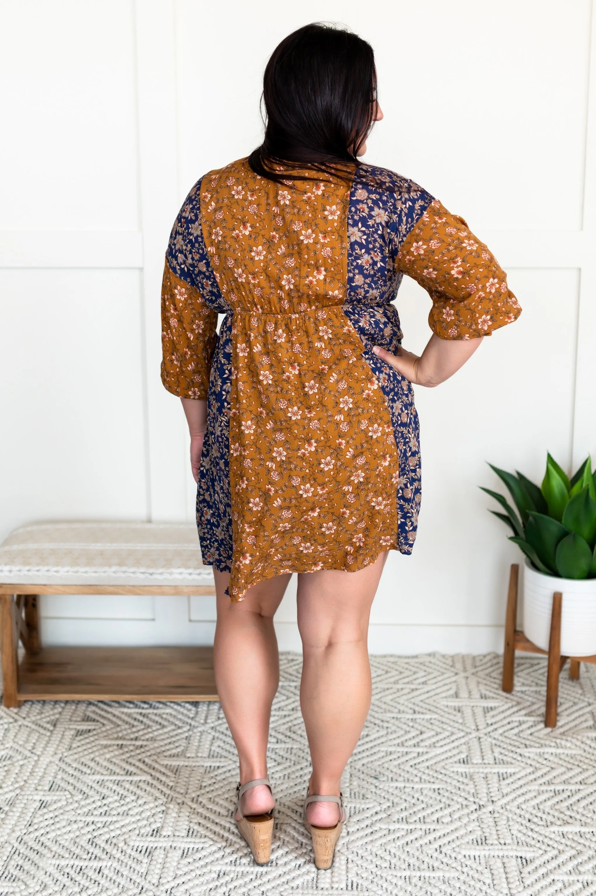 Golden State of Mind Sleeved Dress In Camel