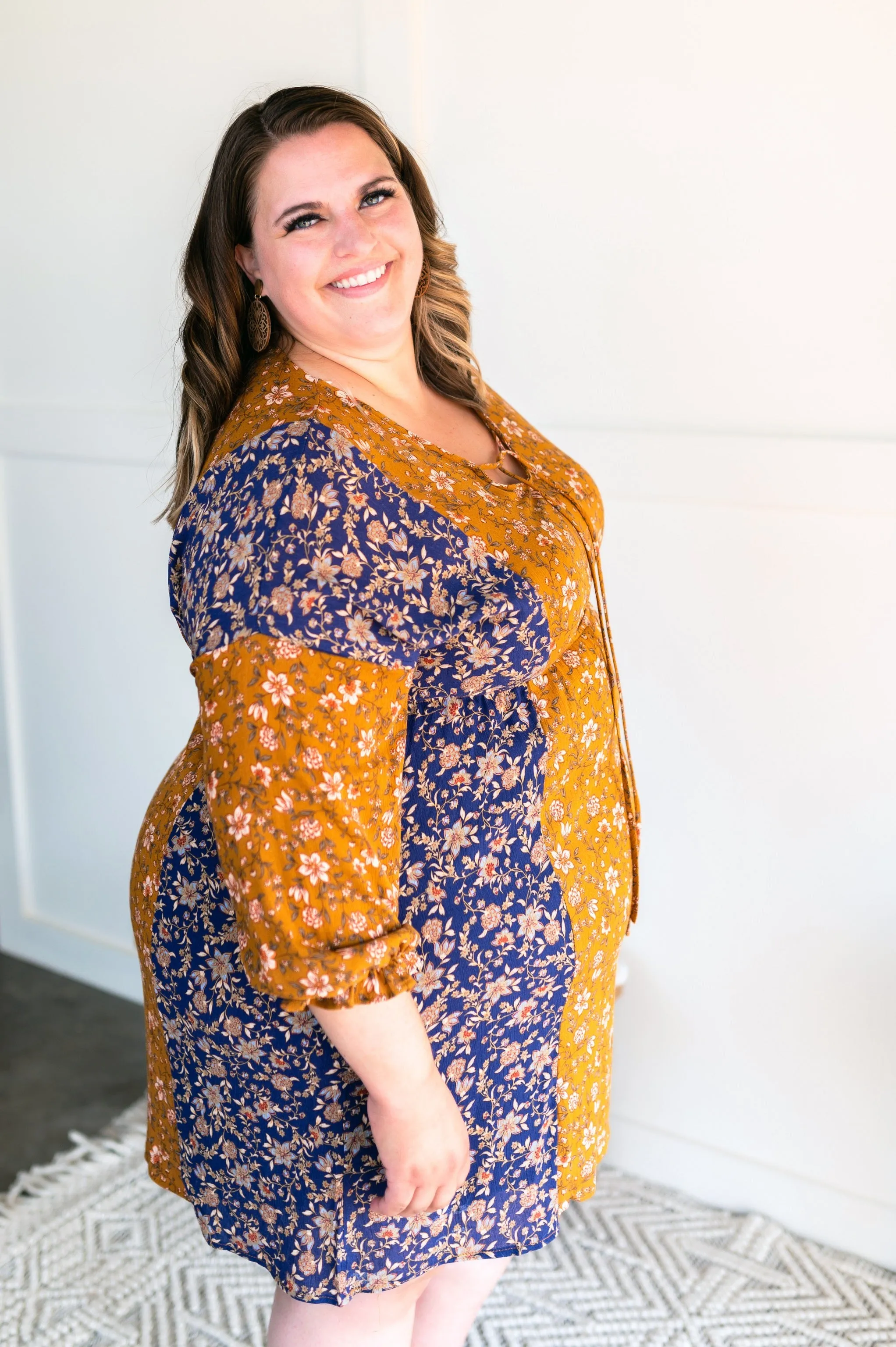 Golden State of Mind Sleeved Dress In Camel