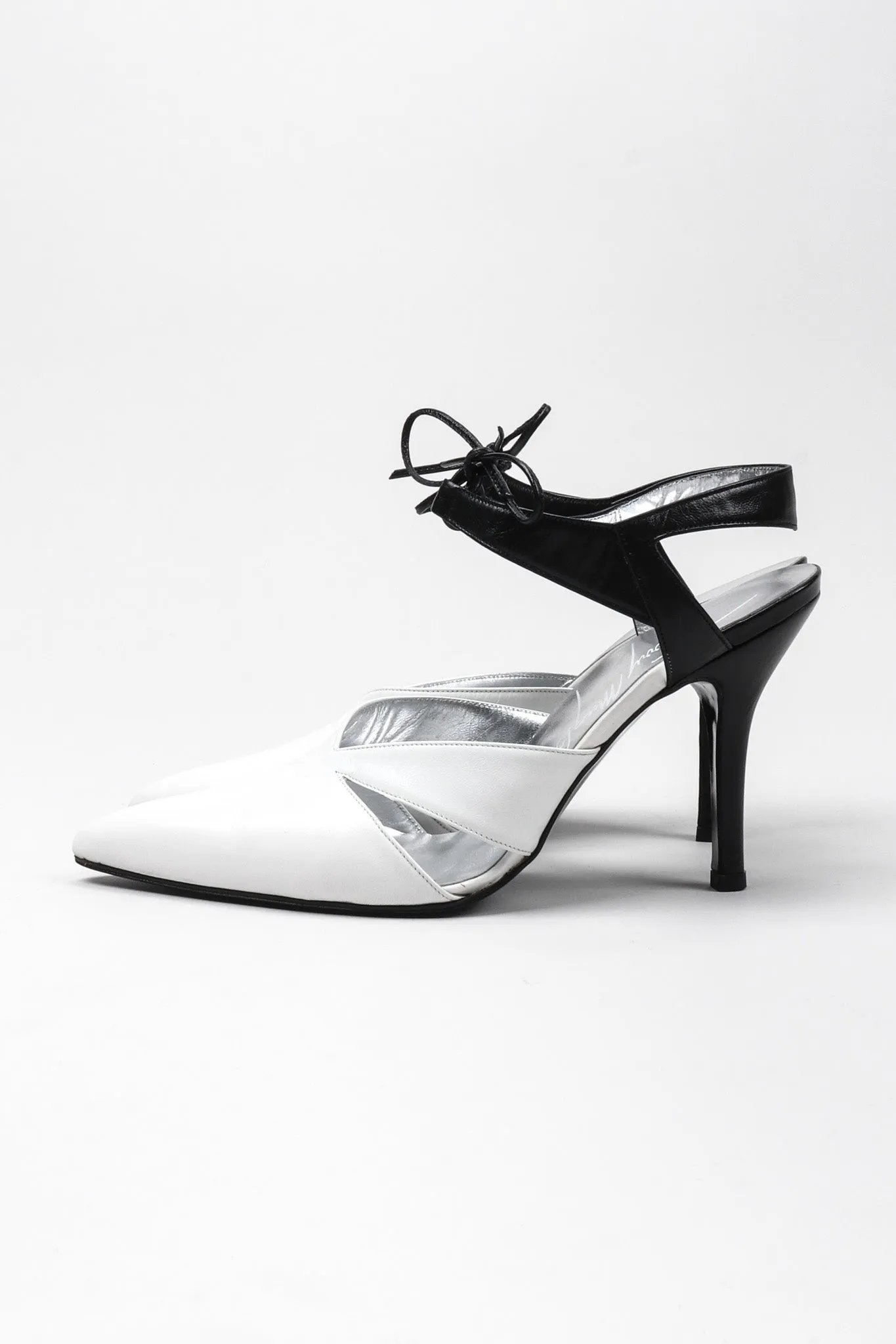 Graphic Ankle Strap Heels