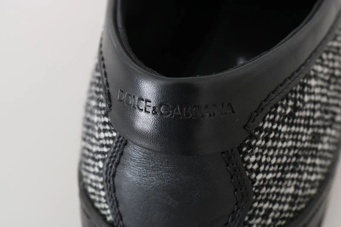 Gray La Familia Wool Leather Loafers
