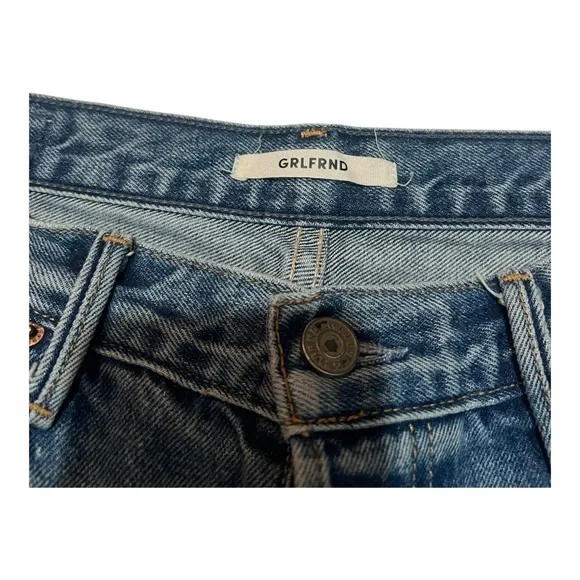 GRLFRND Women's Karolina High-Rise Straight Denim Jeans Button Fly Size 30
