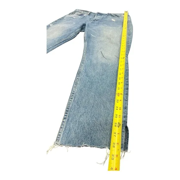 GRLFRND Women's Karolina High-Rise Straight Denim Jeans Button Fly Size 30