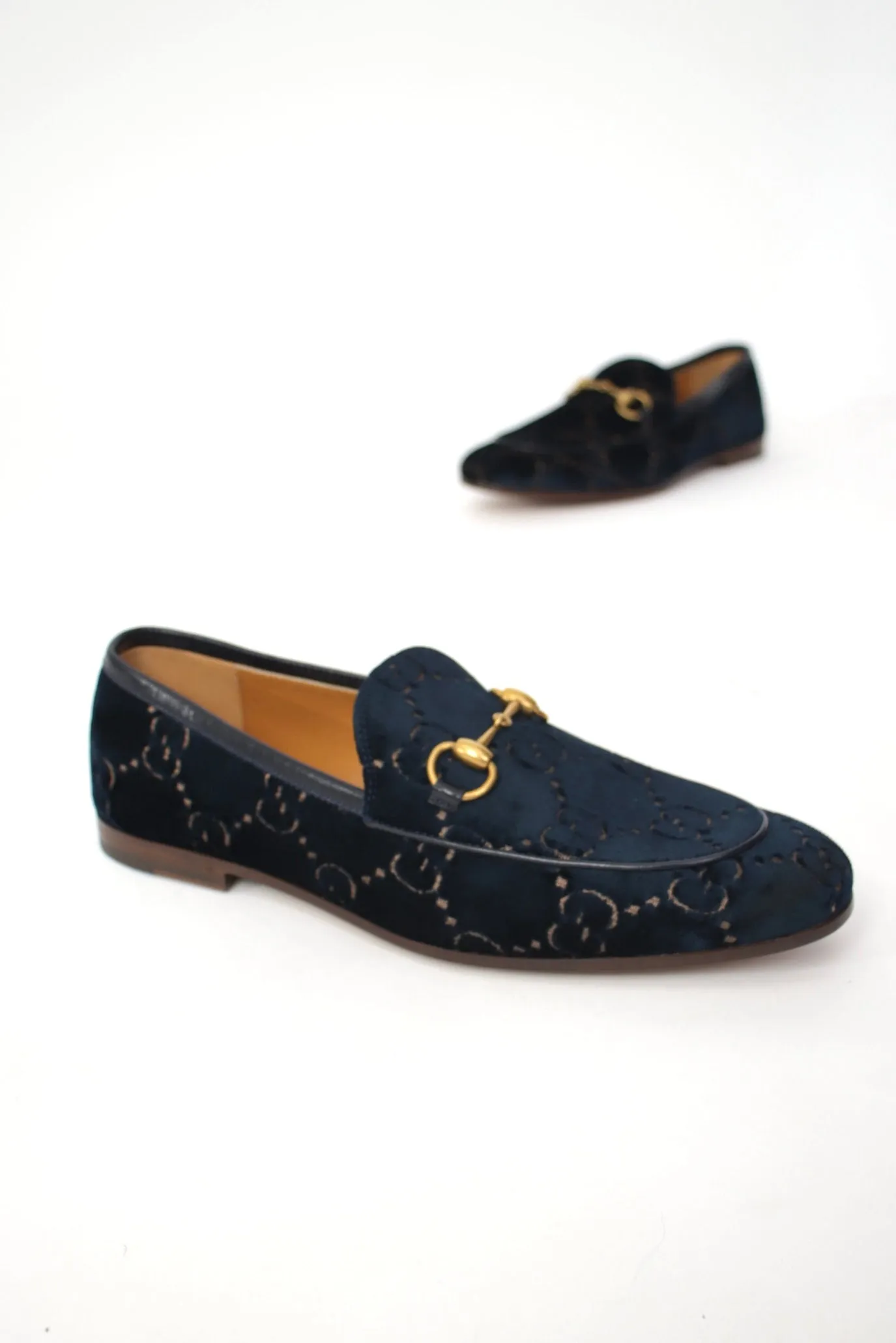 Gucci Jordaan Horsebit Velvet Loafer*