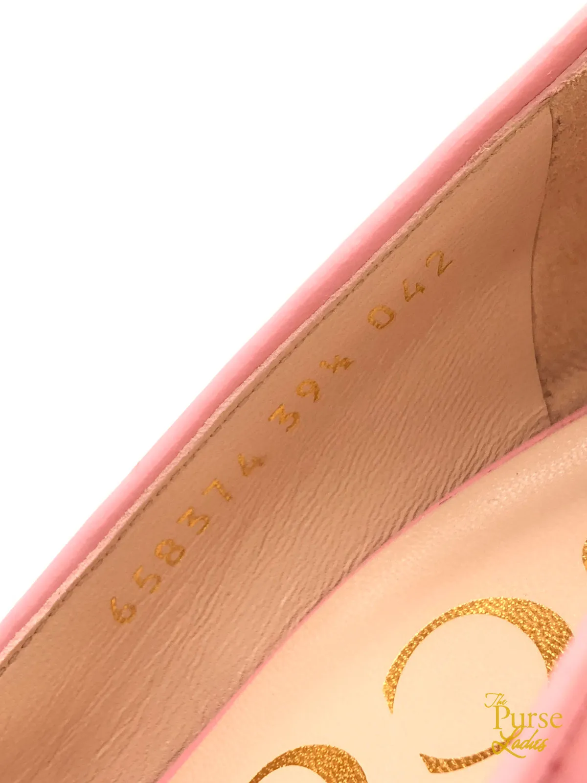 GUCCI Pink Charlotte Chevron Pumps Heels Sz 39.5