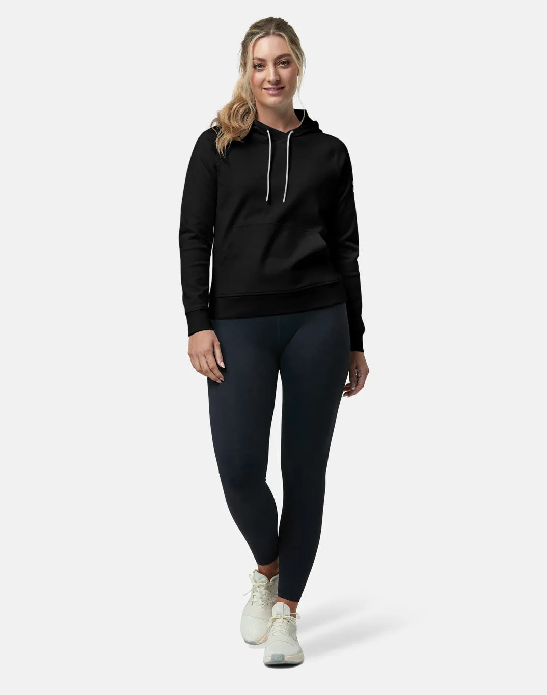 Gym Coffee Chill Pullover Hoodie (Womens) - Black