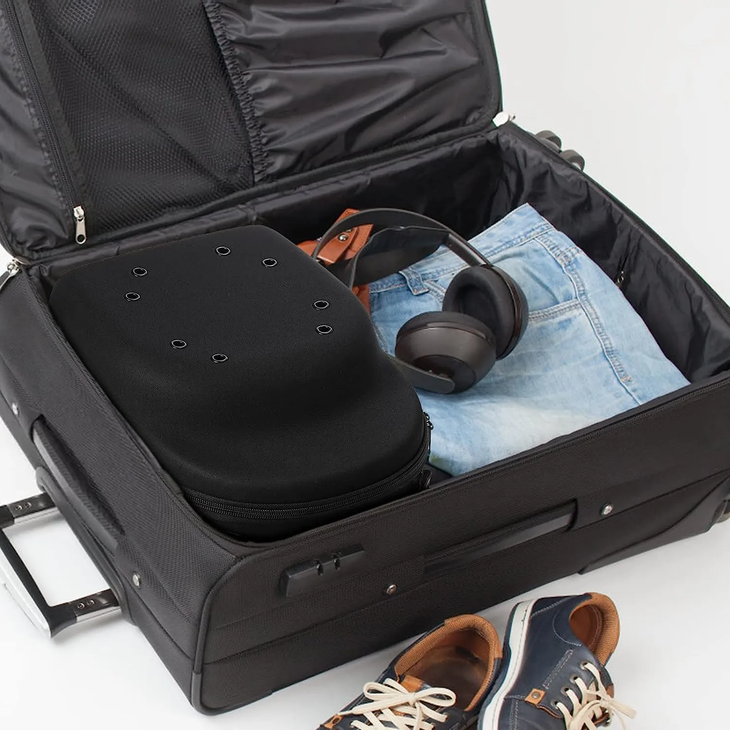 Hat Travel Case for Organizing and Carrying Baseball caps and Hats - Perfect traveling Hat Organizer holds up to 6 Hats