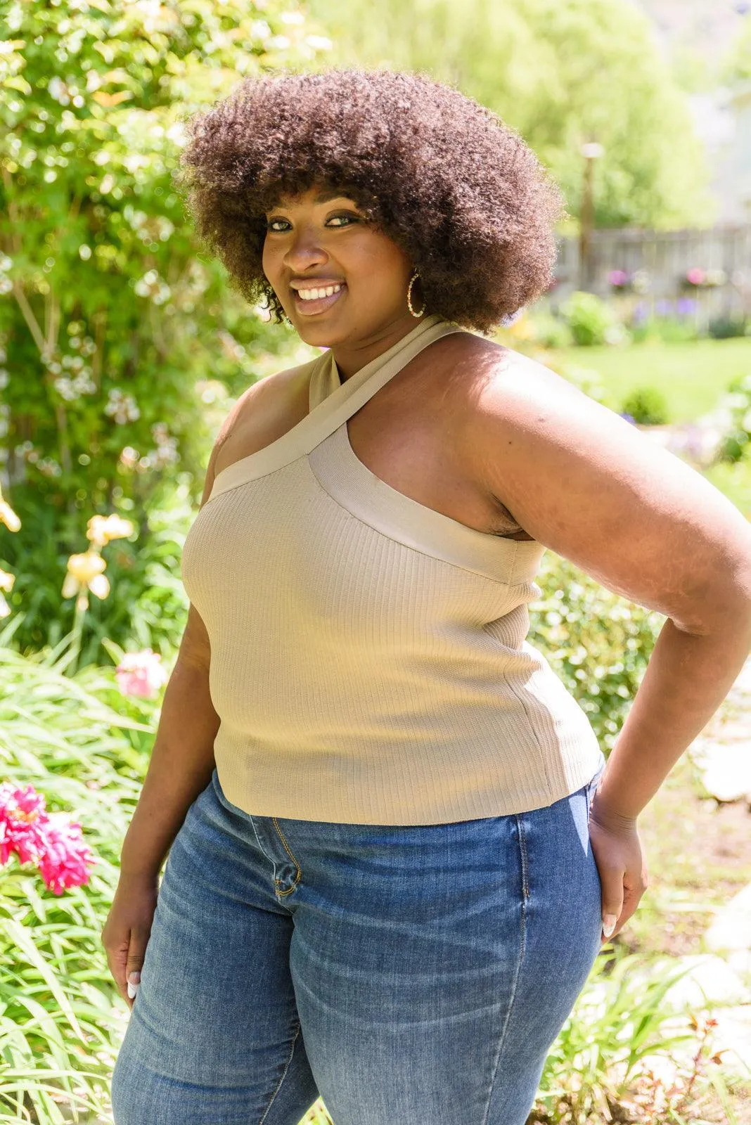 Hazel Blues® | Crossways Halter Top