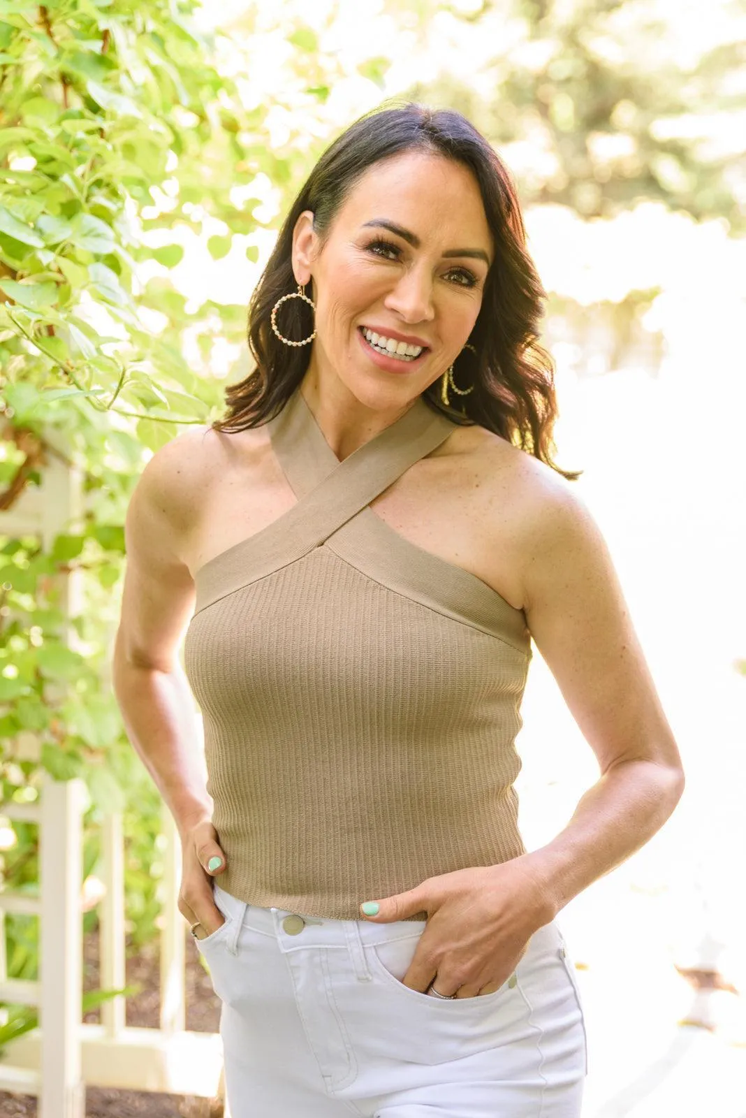 Hazel Blues® | Crossways Halter Top