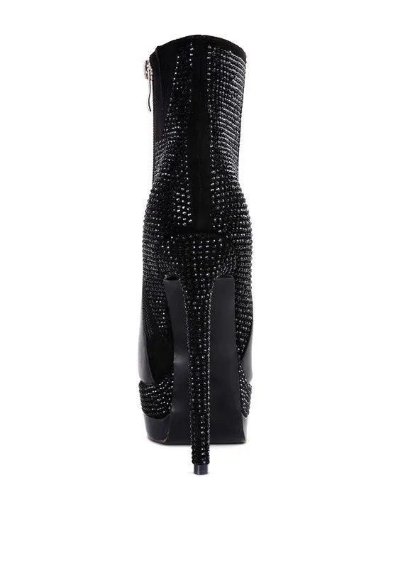 High Heeled Ankle Boots