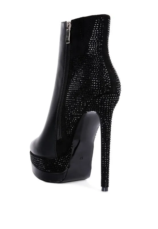 High Heeled Ankle Boots