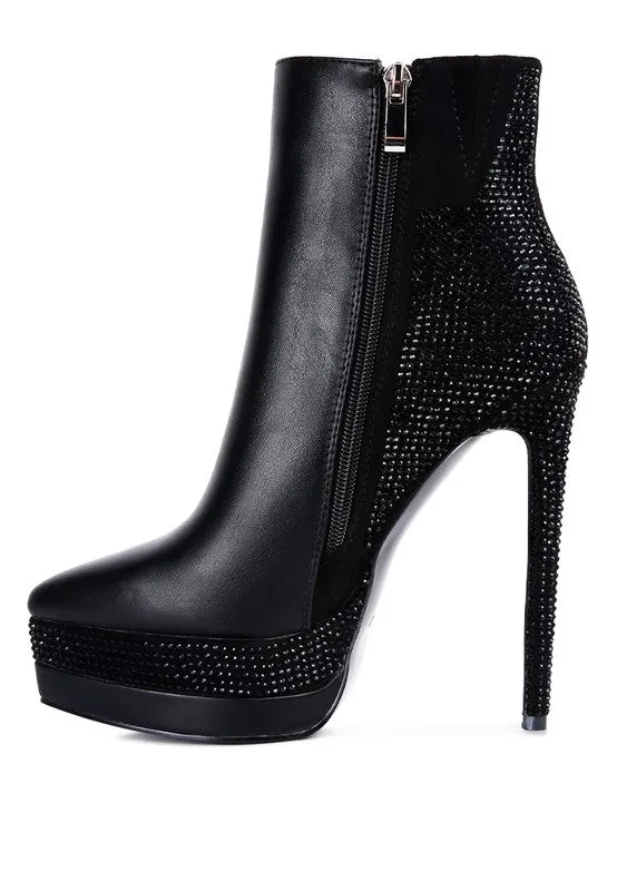 High Heeled Ankle Boots