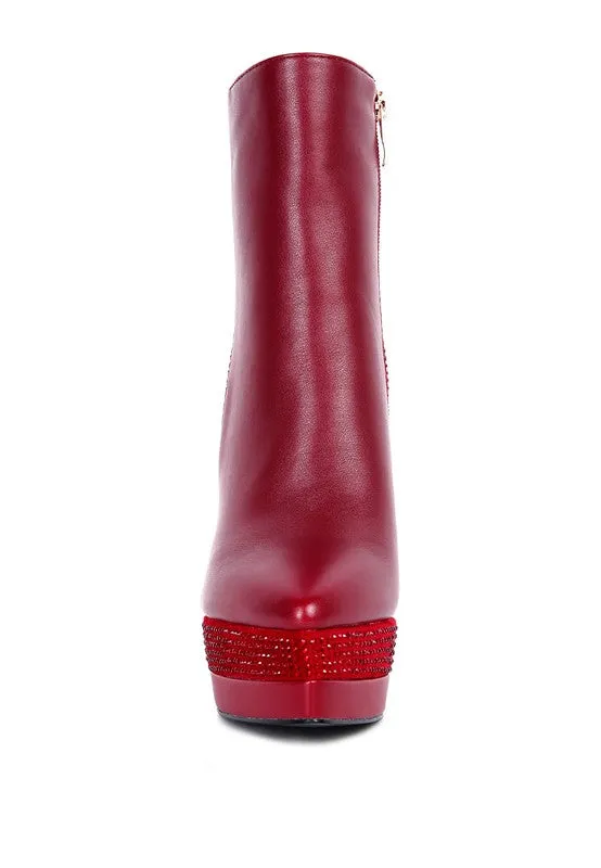 High Heeled Ankle Boots