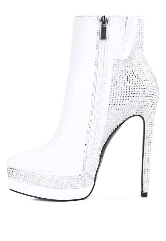 High Heeled Ankle Boots