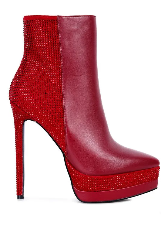 High Heeled Ankle Boots