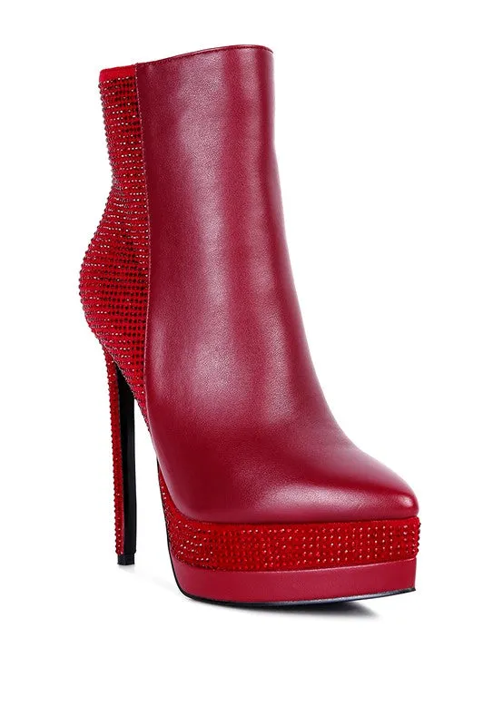 High Heeled Ankle Boots