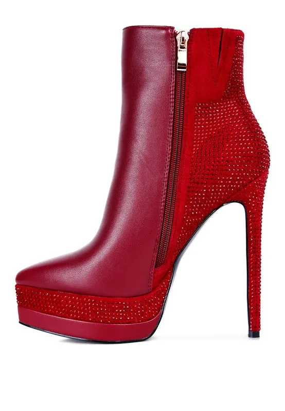 High Heeled Ankle Boots