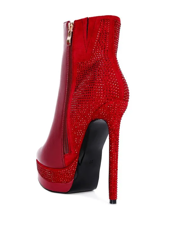 High Heeled Ankle Boots